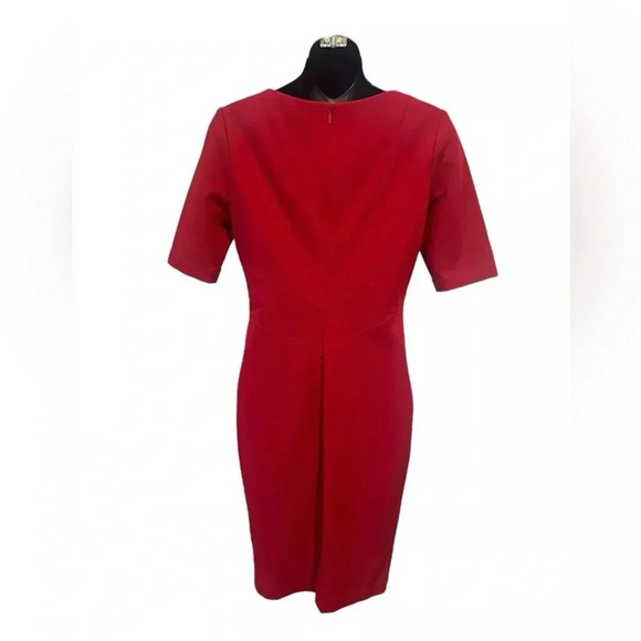 Lafayette‎ 148 New York Dress Red Knit Women's Size 2 - Picture 2 of 3